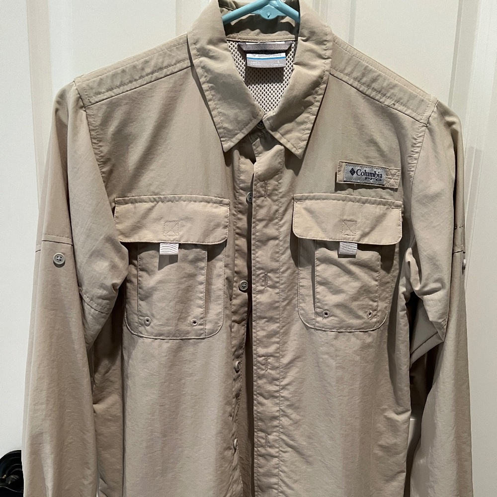 Columbia PFG Shirt with Omni Shade Size Youth Large 14/16